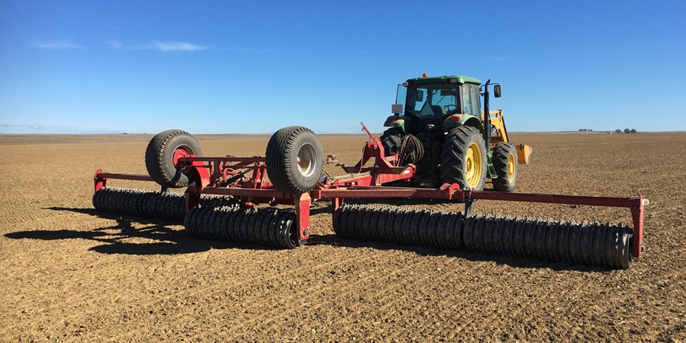 rodillo tras la siembra